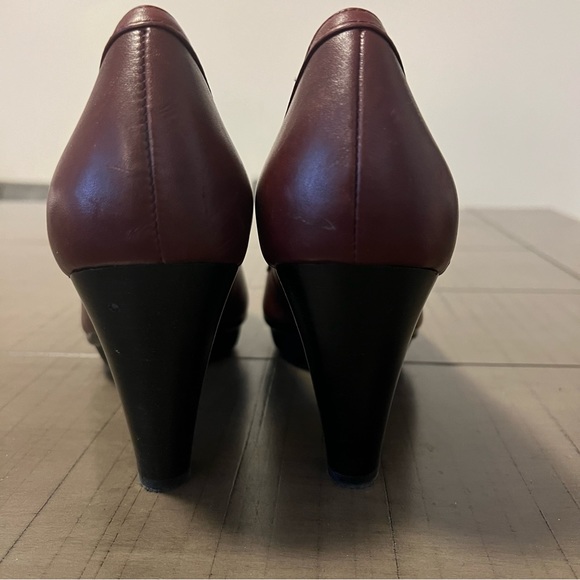 Blondo Canada leather burgundy Aquaprotect Leather Pumps  Womens Size US 8.5 - Picture 12 of 13